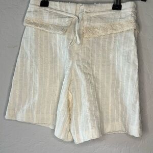 Zara Girl’s Cream Linen Shorts